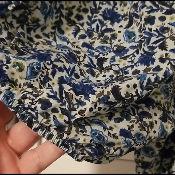 Wild Fable Blue Floral babydoll mini dress M NWT - Picture 8 of 16